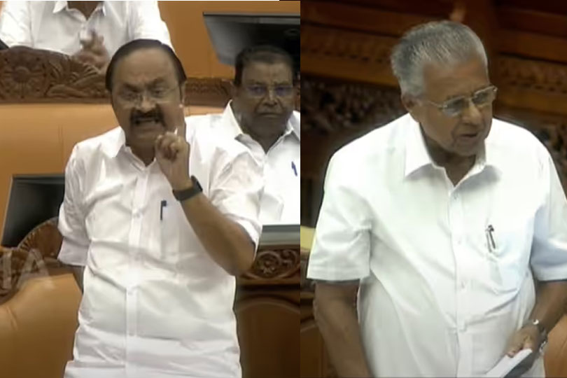ധവളപത്രം പുറത്തിറക്കിയതിന് പിന്നാലെ സഭയിൽ മുഖ്യമന്ത്രി വിഡി സതീശനും പ്രതിപക്ഷ നേതാവ് പിണറായി വിജയനും തമ്മിൽ വാക്പോര്.